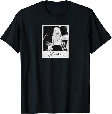 Blondie Černobílá Polaroidová Fotografie Vintage Tričko Kapely Unisex Tričko