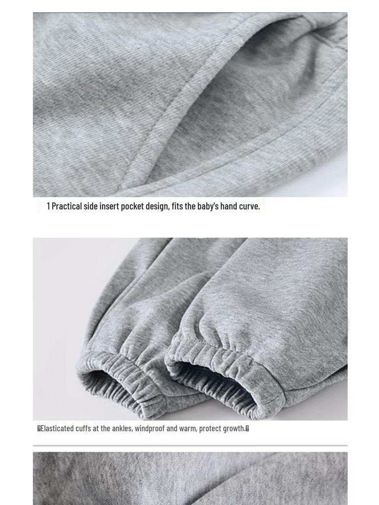 Boys' Fleece-lined Casual Sweatpants - 2025 New Spring/Autumn Style