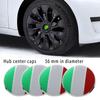4x Car Wheel Hub Center Caps 56mm United States Germany England Italy France National Flag For Rim Cover Badge Emblem Exterior Styling Accessories