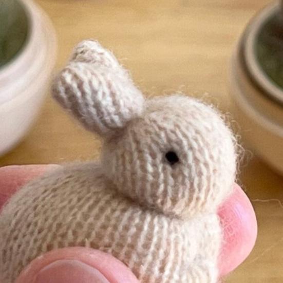 Coniglietti in Uova di Legno Coniglietto in Lana Miniatura nel Nido Riempimenti per Cesto di Pasqua Regalo per Feste