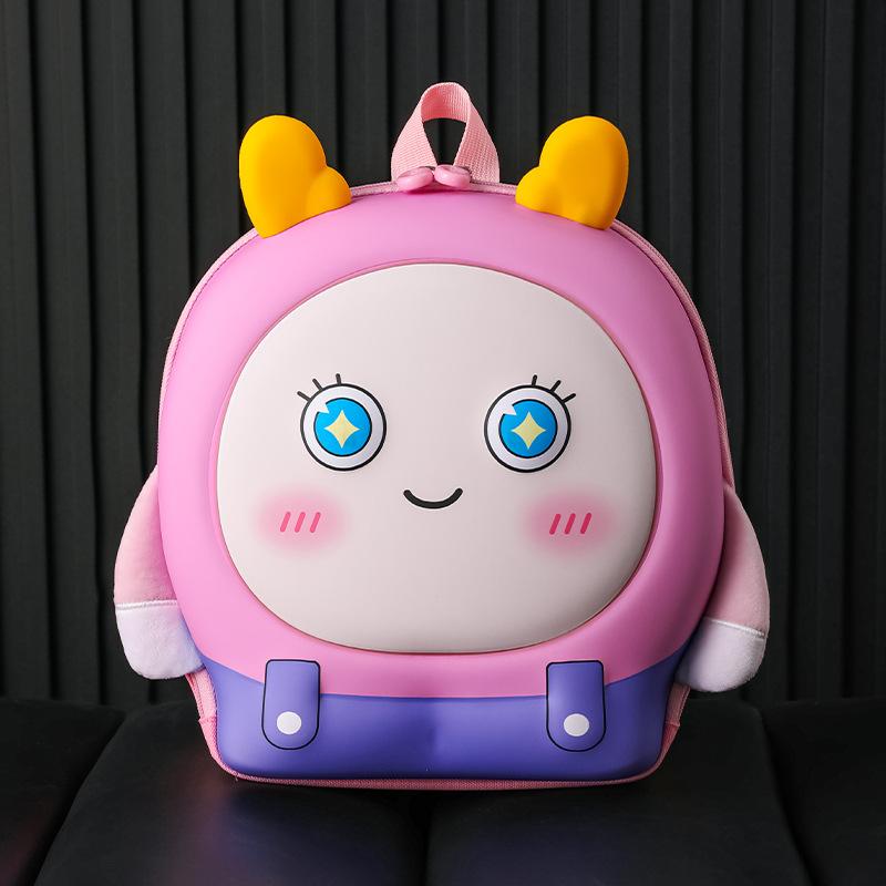 Kindergarten Baby Schoolbag Cartoon Cute Large Capacity Boys And Girls Backpack Eggshell Children S Backpack