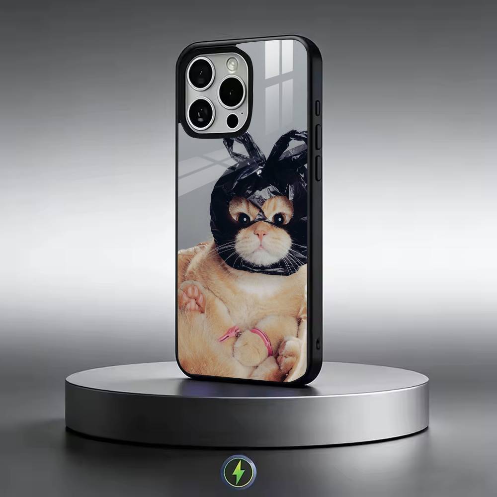 Funny C-Cute Cat Phone Case For iPhone17,16,15,14,13,12,11 Plus,Pro Magnetic For Magsafe Wireless Charging