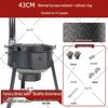 Extra Thick Patterned Steel Portable Wood-Burning Stove for Home & Outdoor Use