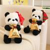 Panda Toys Plush Christmas Hat Scarf Cartoon Animals Fill Doll Gift Snowman