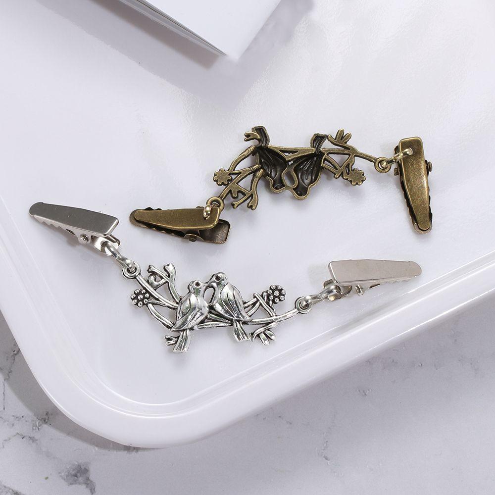 Fashion Retro New Cardigan Clip Sweater Blouse Pin Duck Clip Clasps Shawl Brooch