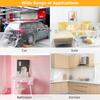  Pre-Taped Masking Film, Clear Plastic Sheeting Plastic Drop Cloths For Painting, Automotive Appliance, Plastic Sheeting Cove