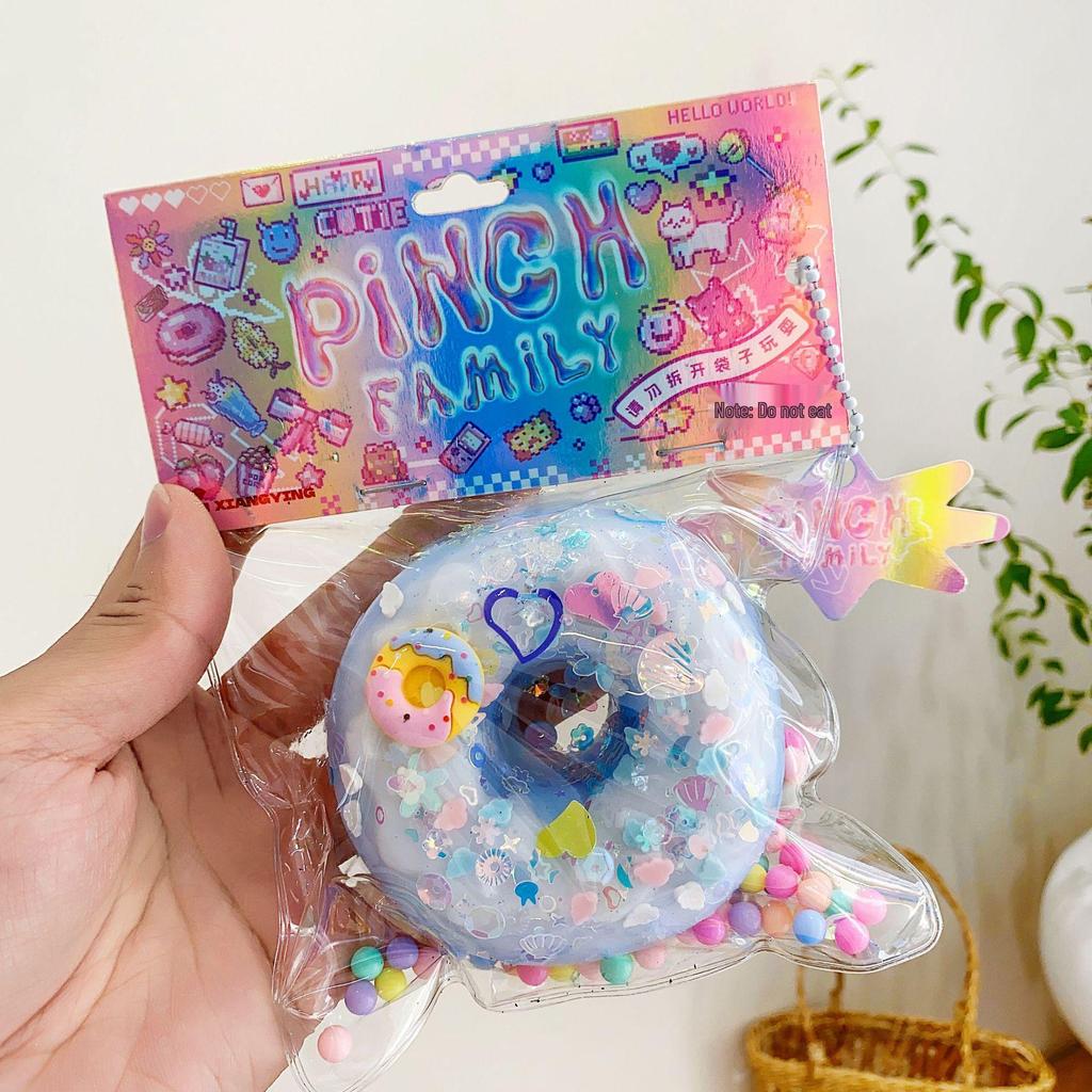 Mini Cake Doughnut Waffle Slow Rebound Toy - Super Soft Decompression Clay Simulation.