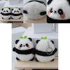 Urocza Mini Pluszowa Panda Uroczy Breloczek z Miękkiego i Przytulnego Perłowego Weluru