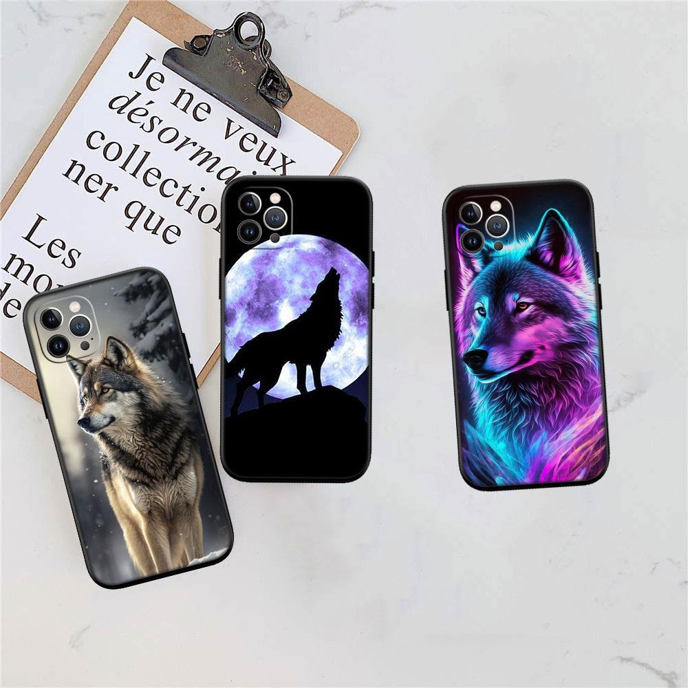 LO7 Animal Wolf Soft Shell Phone Case for Redmi Note 10 11 12 Pro Max 10S 10C 10T 11A 11S 12S 12C