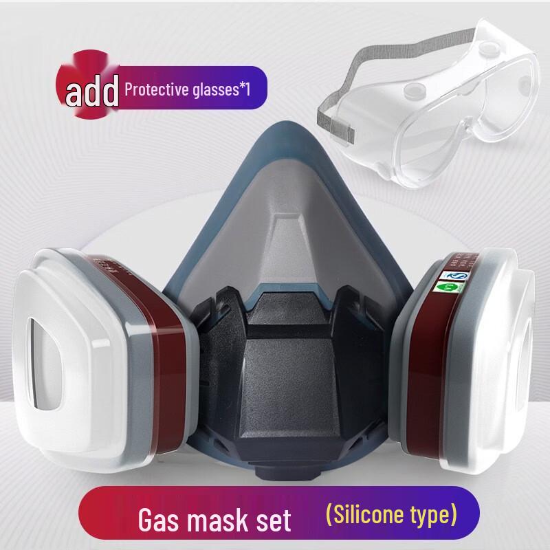 Brangdy Gas Mask Respirator with Protective Goggles