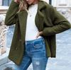 Elegant Faux Fur Cashmere Women Coat Autumn Winter Warm Solid Color Female Plush Overcoat Pocket Casual Teddy Outerwear