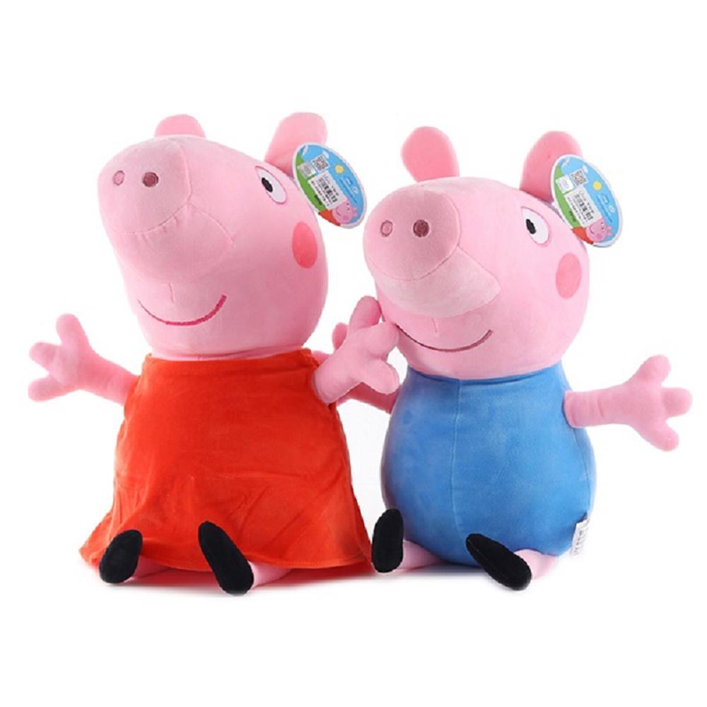 Peppa Pig Plush Toys Cute George Eddie Bear Mr Dinosaur Cartoon Anime Figure 19CM Stuffed Plush Toys Children Birthday Gift
