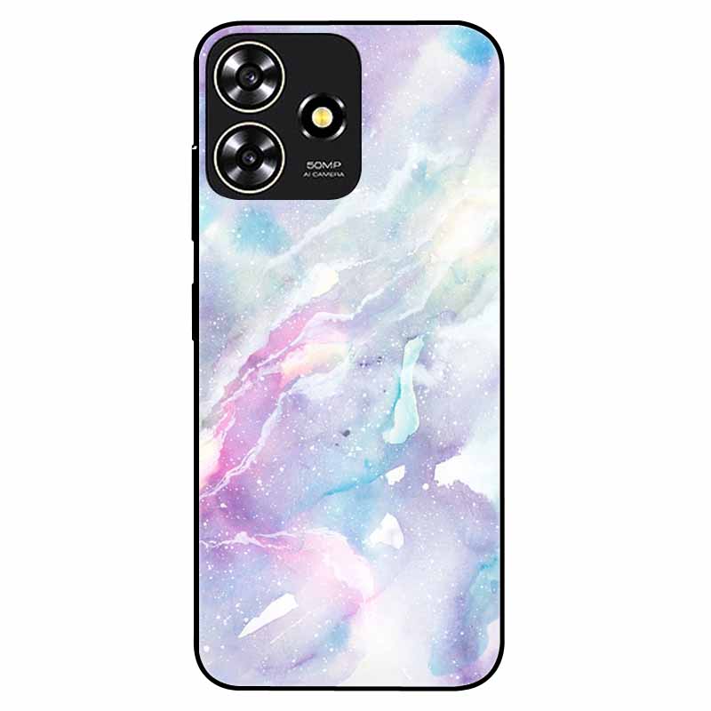 For ZTE Blade A73 4G Case 6.6'' Para Silicone Soft Cool Print Marble Phone Cover for ZTE BladeA73 A 73 4G Shockproof TPU Bags
