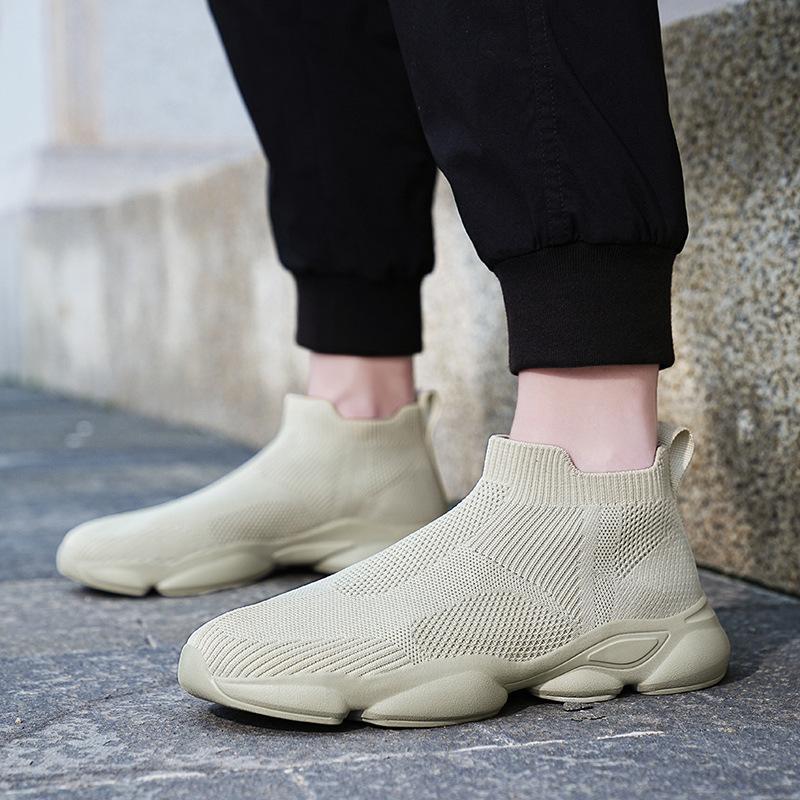 22 summer mesh large size socks shoes sports shoes flying woven casual shoes size