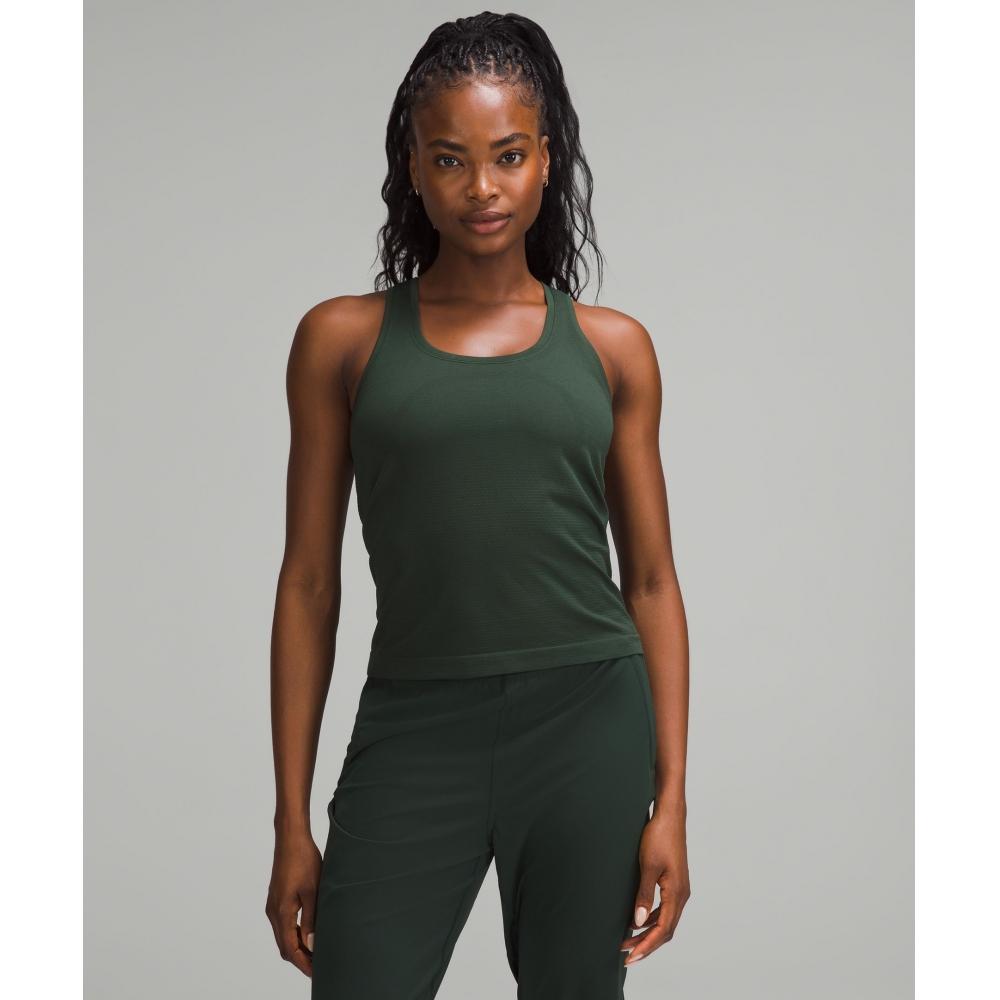 

Lululemon Майка-борцовка Swiftly Tech 2.0, длина талии, зеленый цвет Legacy Green 2