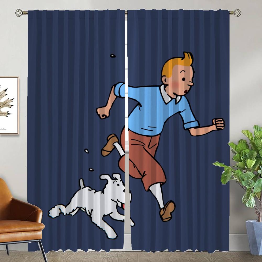 

Adventures of Tintines Anti-mosquito Curtains for Living Room Shades Blackout Curtain Partition Tulle for Bedroom Kitchen Camera W50xH70cmx2pcs-CL
