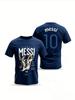 Lionel Messi Back View 10 Number Graphic T Shirt Unisex Vintage Streetwear Short Sleeve Tee Football Legend Casual Cotton Tshirt