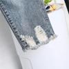 Fashion Women Casual Denim Harem Pants Letter Patchwork Loose Jeans PLUS Size