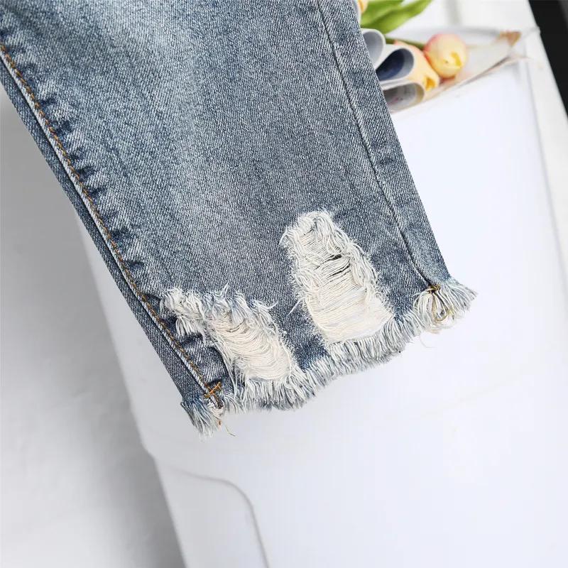 Fashion Women Casual Denim Harem Pants Letter Patchwork Loose Jeans PLUS Size