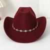 European and American rhombus sequined western cowboy top hat men's and women's casual top hat jazz hat