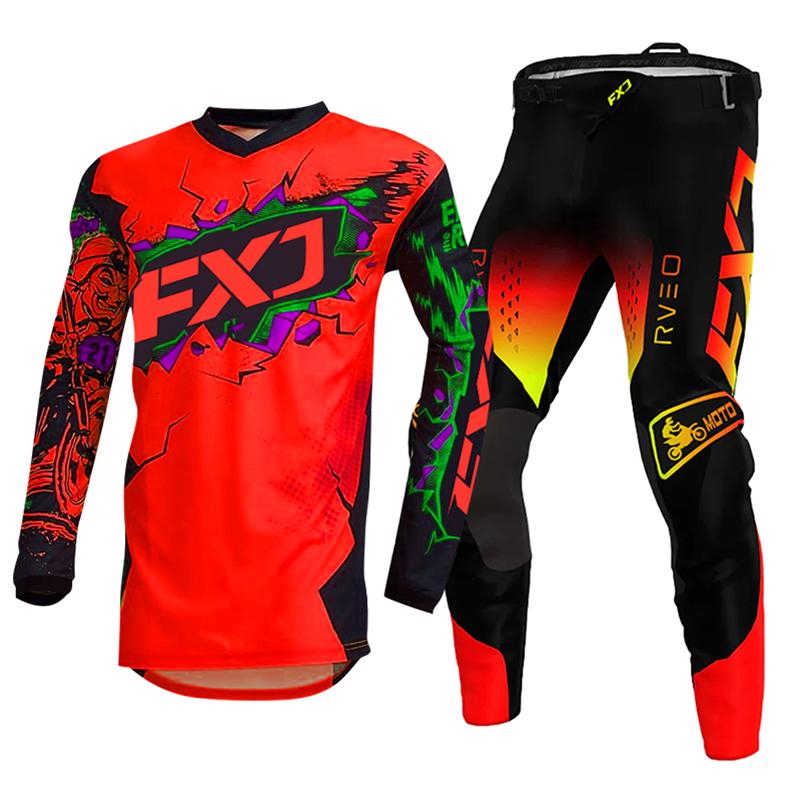 Motocross-Ausrüstungsset für Kinder 4 5 6 7 8 9 10 11 12 13 Jahre Jugend Kind Motorrad Junge Mädchen Jersey Hose Kits Rennanzug Offroad Enduro MX MTB