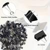 60pcs of Black Metal Binder Photo Stationery Paper Clip Office Supplies