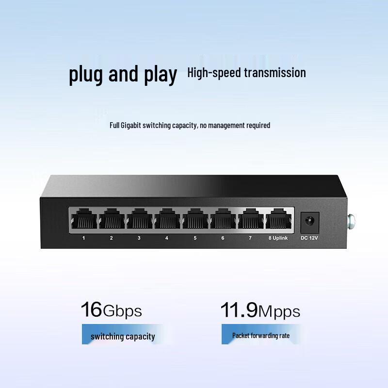

H3C S1208V 8-Port Gigabit Unmanaged Switch