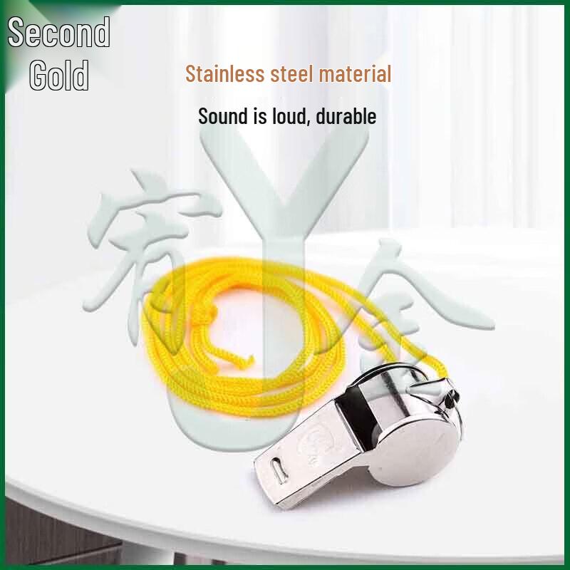 Stainless Steel Sports & Survival Whistles (10-Pack)