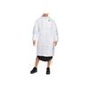 Solid Color Logo Loose Mid-Length Zipper Hooded Long Sleeve Jacket Women Jackets White FB7676-100
