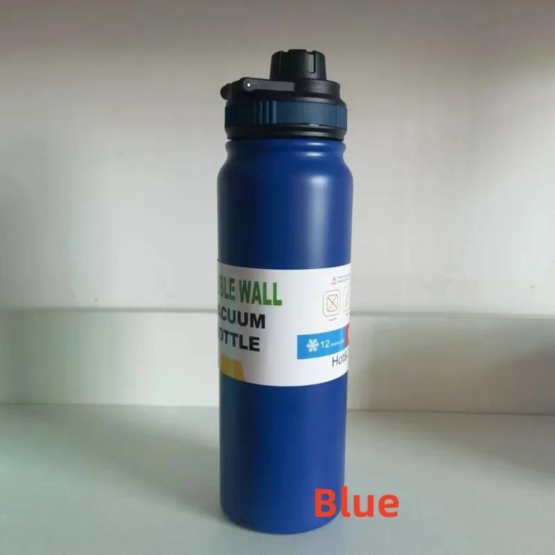 600ML/800ML Outdoor Use Thermos Lightweight Kettle Water Bottle with Tea Filter 304 Stainless Steel Thermal Cup Leak-proof Flask Active