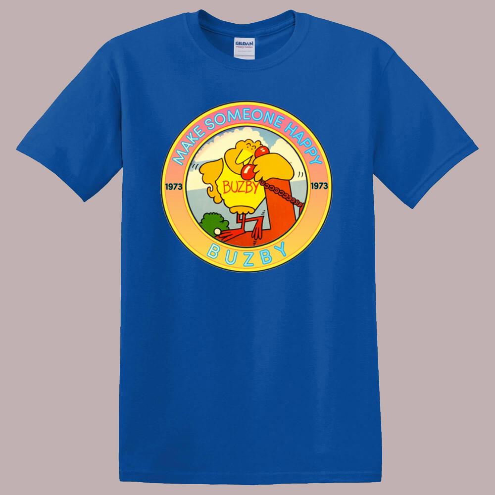 BUZBY Make Someone Happy Men s Royal Blue T-Shirt L