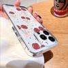 Red Cherries with Bows Pattern Phone Case for IPhone 17 15 16 14 13 12 11 Pro Max  Plus 12 13 Mini TPU Protect Cover