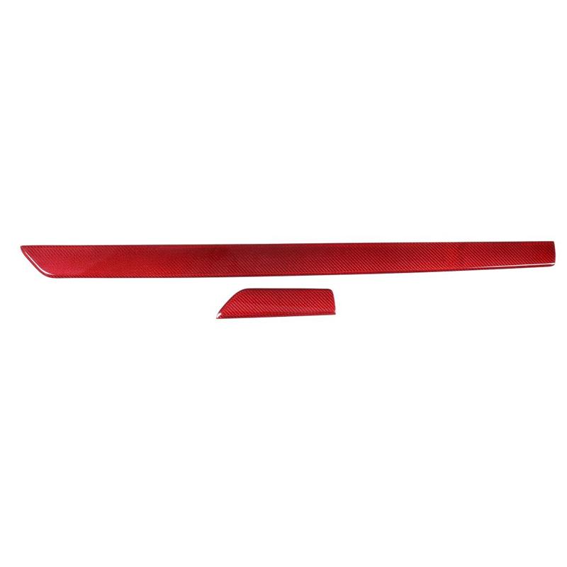 Real Carbon Fiber For Porsche 911 992 2019-2026+ Car Center Console Strip Cover Car Interior Accessories 2PCS