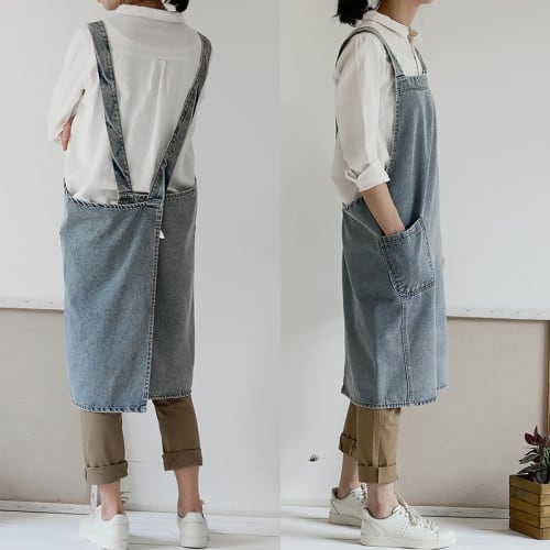 Very Berry Just Put It On Denim Apron, Unisex, Dark Blue