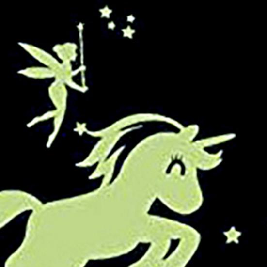 Kunststoff-Wandaufkleber, sicher, einfach anzubringen, PVC, leuchtet im Dunkeln, Sterne, Wandaufkleber für Heimdekoration