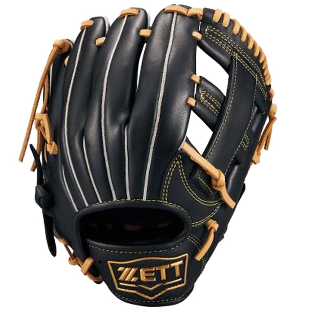 

ZETT Youth Baseball Soft B BJGB74520F Glove, Steer, All-Around, Black/Pastel (1932), Size Small,