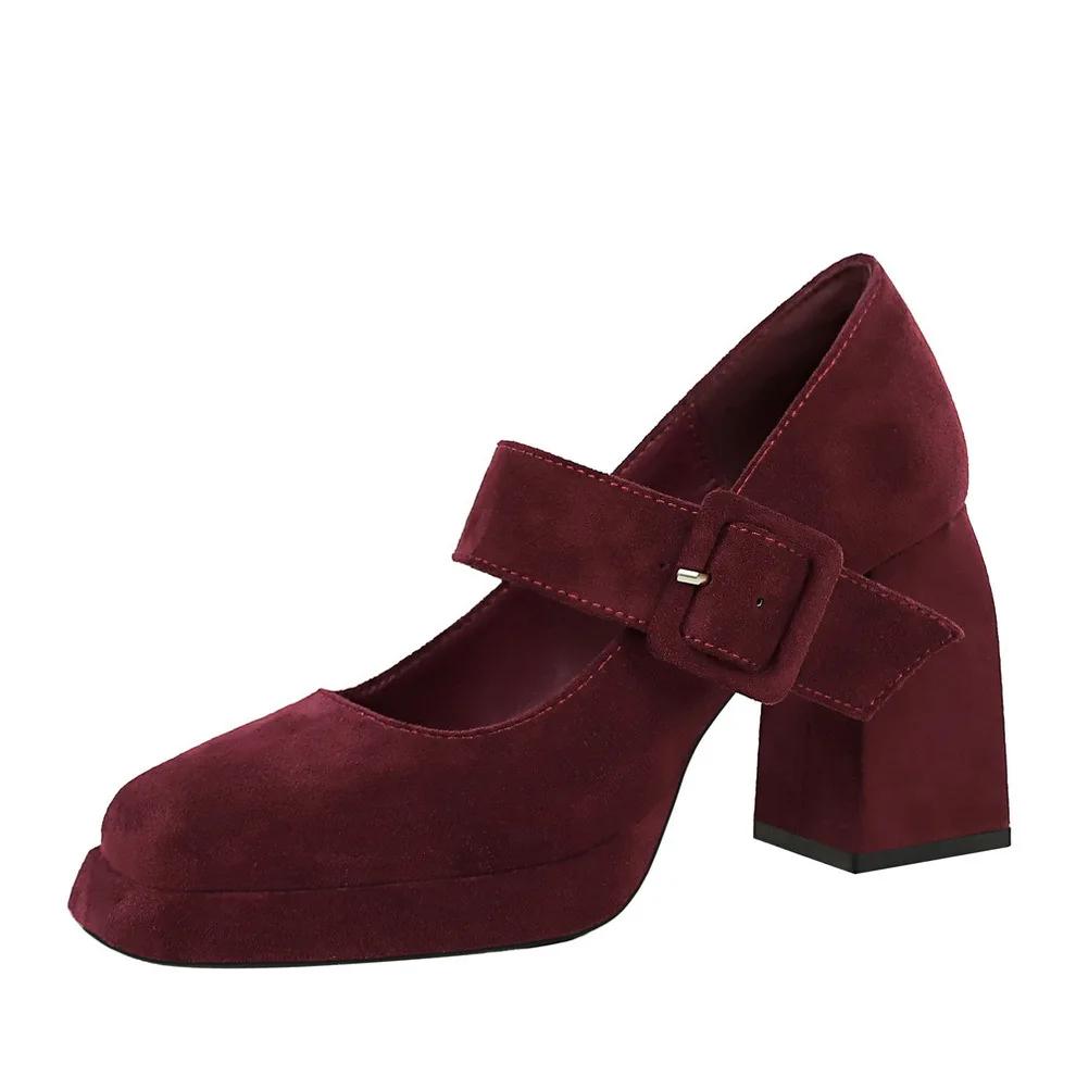 Fashion 2025 Women Baotou Round Toe Platform Heel Mary Jane Shoes Women Shallow Elegant Trend Comfortable Fashion Shoes Shoes for Women