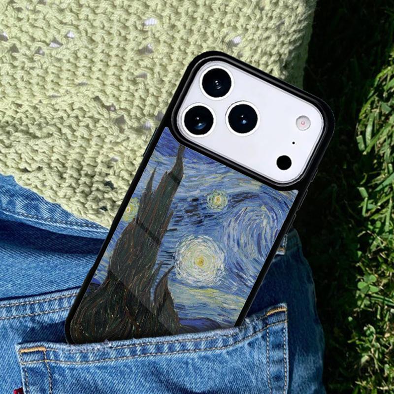 Van Gogh Series Phone Case For iPhone 17 AIR 16 Pro Max 15 14 Pro 11 12 13 Shockproof Silicone Cover