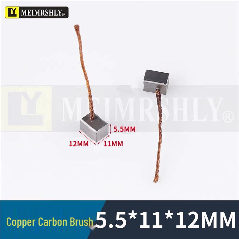 Compatible Carbon Brushes for Valeo, Remy, Jenory, Hanla Alternators - 4.5x6.5x17 mm, High Wear Resistance