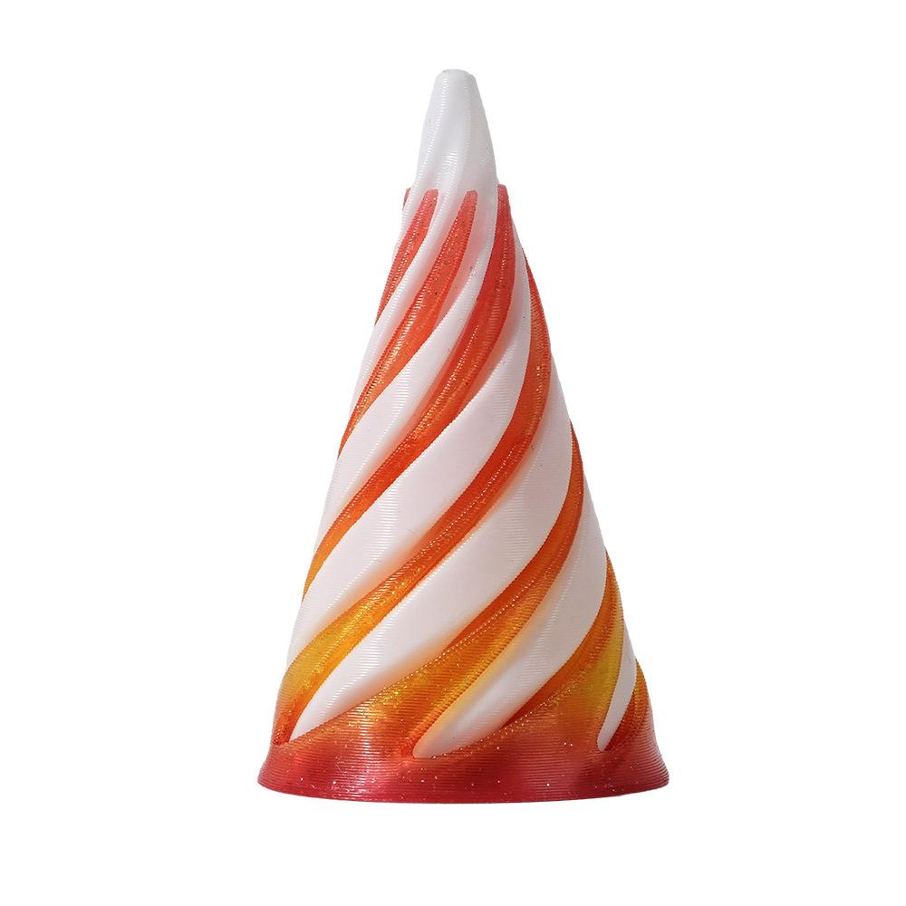 1 Pie Spiral Cone Decompression Toy 3D Printed Pyramid Impossible Pass-through Sculpture Square Pillar Helix Screw Fidget Toys