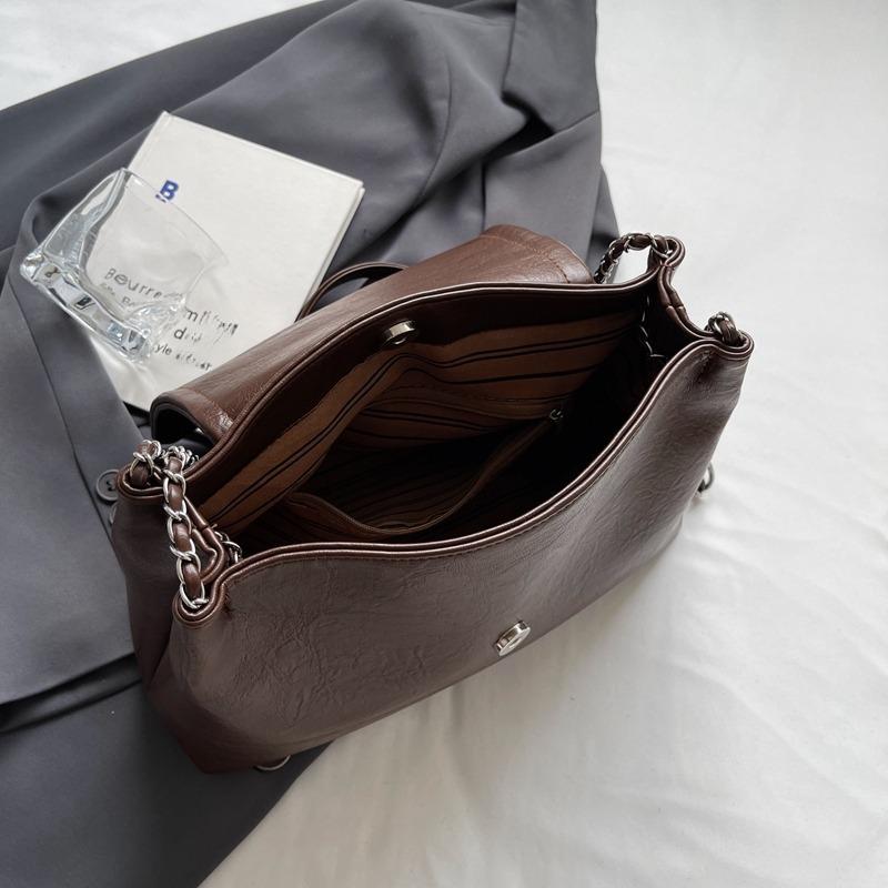 High Quality Women Pu Leather Chains Shoulder Bag Fashion Designer Ladies Messenger Bags New Luxury Female Large Capacity Crossbody Bag