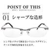 FEEL LIFE Reading Glasses Blue Matte FLM-002-2+1.50 Men's