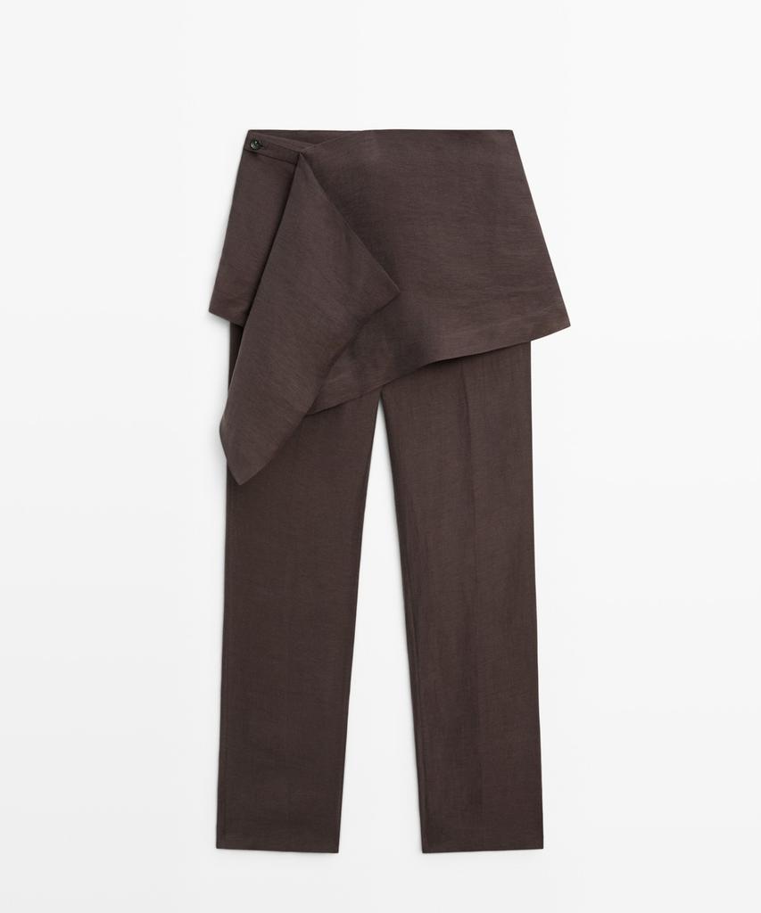 Masimodutti Linen Blend Skirt Pants