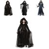 Gruseliges Geisterbraut-Kostüm für Damen Halloween Cosplay Party Elastizität Umhang Handschuhe Rock S-xxl