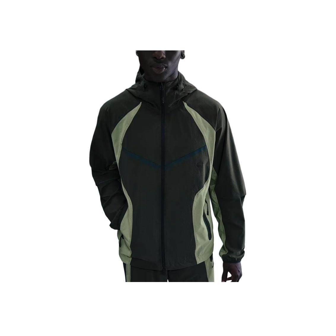 Nike Dri-Fit Windrunner Color Block Loose Long Sleeve Hooded Jacket Men jackets IH8461-355 XL