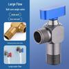 304 Stainless Steel Angle Valve for Toilet: Hot and Cold Water Valve Switch with 4-Point Eight-Character Stop Valve for Water Heater.