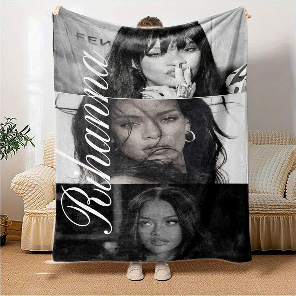 Rihanna Blanket, High quality Comfortable for All Seasons, Home Decor, Warmth and Comfort