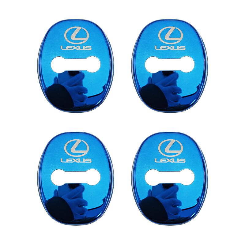 crvjlm1 4pcs Car Door Lock Covers Anti-rust Case Stainless Steel Protect Buckle for Lexus F SPORT ES CT GS IS UX GX LBX NX RX 350h 450h