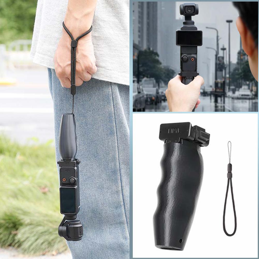 For DJI Osmo Pocket 3 Handle Grip Selfie Stick Camera Shooting Bracket Ergonomic Handheld Stabilizer Holder Mount Adapter