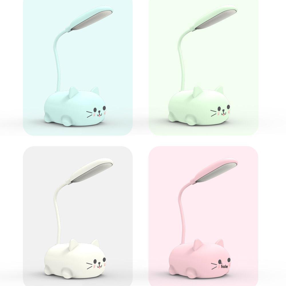 Creative Cartoon LED Foldable Table Lamp - USB Rechargeable Eye-Protecting Book Light